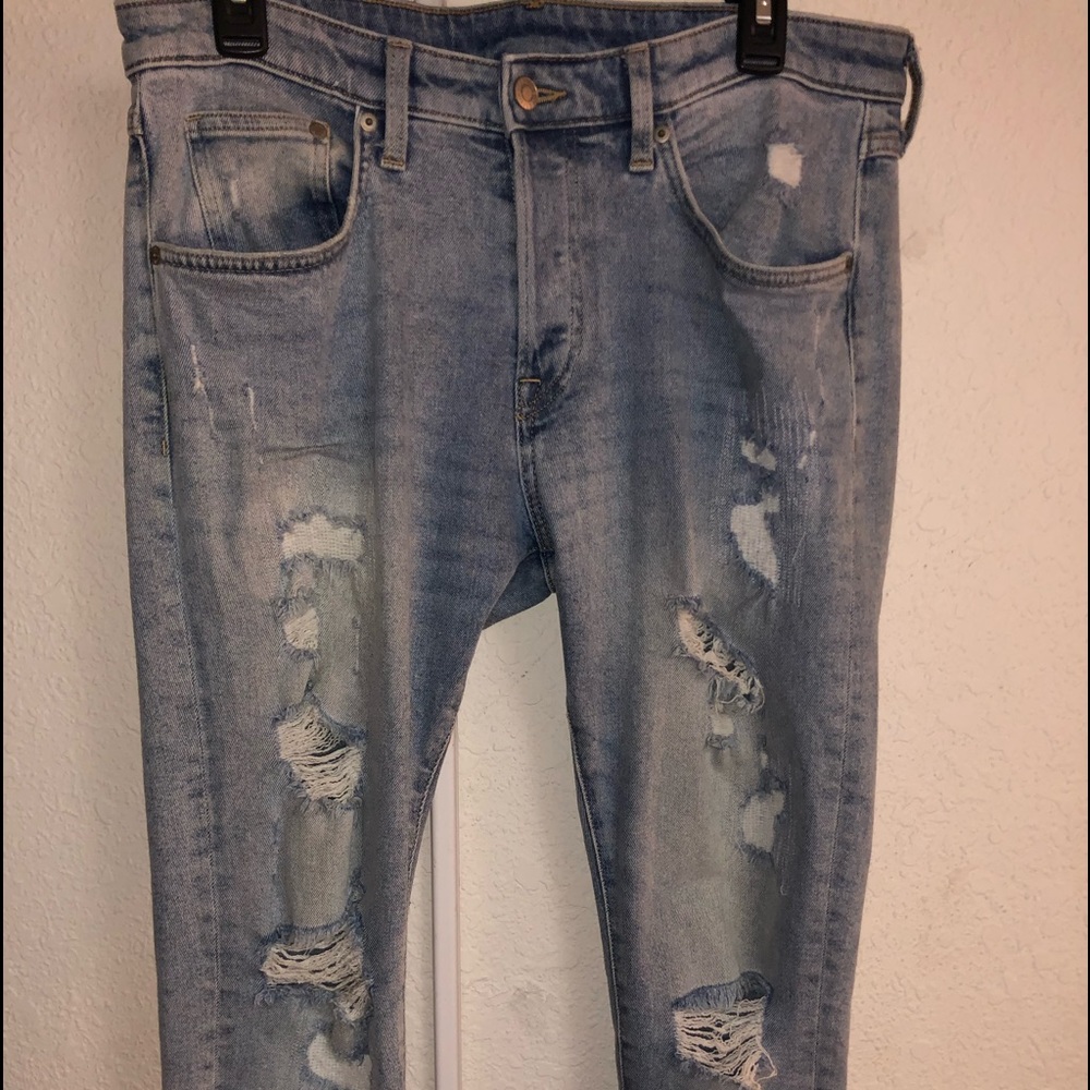 &Denim Ripped Skinny Jeans Size 33